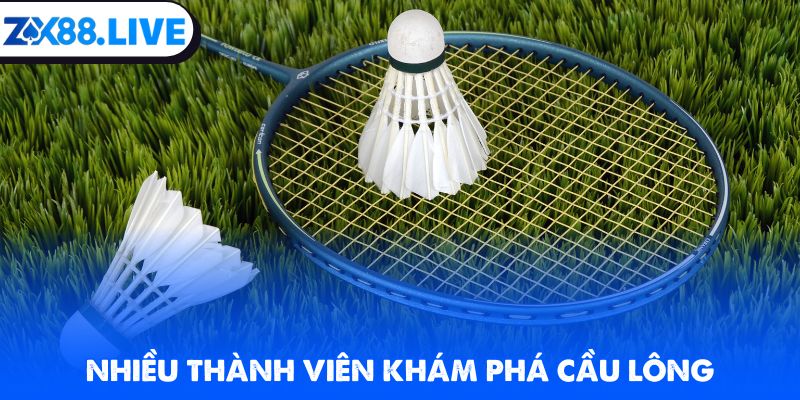 Nhiều thành viên khám phá cầu lông