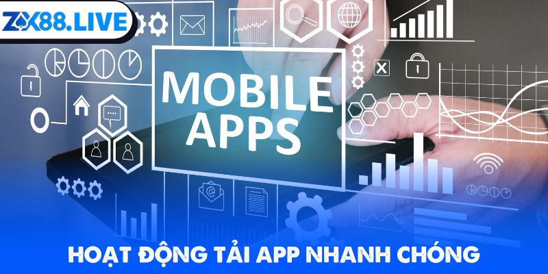 Hoạt động tải app nhanh chóng